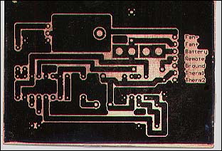 Toner on Bare Board Before Etching