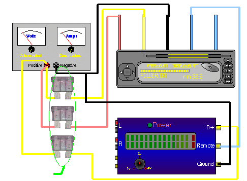 Mobile head unit with mobile amplifier