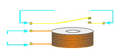The orange thingy is the relay coil.